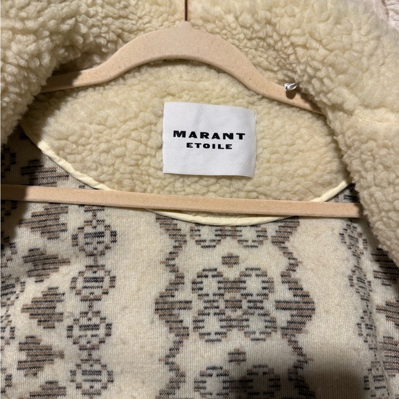 ETOILE ISABEL MARANT Mackensy Fuzzy Zip-Front Jacket - Picture 2 of 9